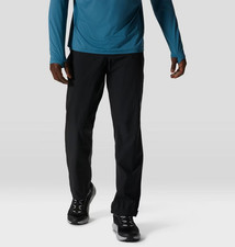 Mountain Hardwear Men's XL REGULAR Stretch Ozonic Rain Pant in Black - 150