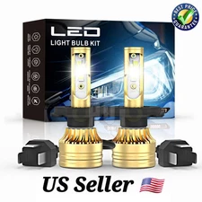 H4 9003 Upgrades LED Headlight Bulb High/Low Beam Conversion Kit 6000K Canbus 2X