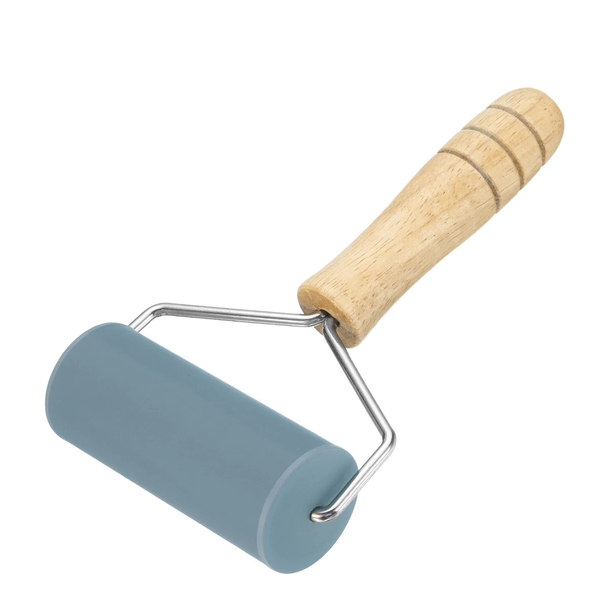 Rolling Pin 7.6" x 1.69" Silicone Roller, Gray