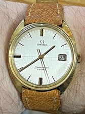 Vintage Omega Seamaster Cosmic, w/Date, Crosshair, Manual, Gold-Plated ~ 1968