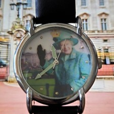 Queen Elizabeth II Waving Arm Mechanical Watch Spares/Repairs Quite A Rarity.