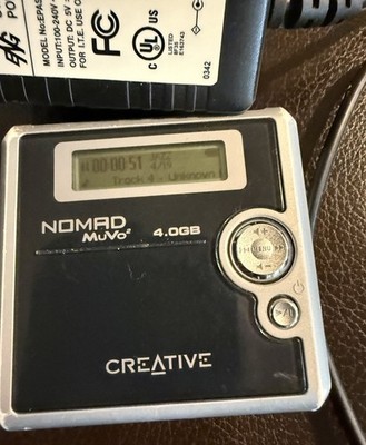 Creative Nomad MuVo2 4.0GB MP3 player with Power Supply | eBay