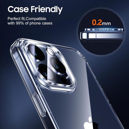 Für iPhone 16e 16 15 14 13 12 11 Pro Max Kamera Linse Hartglas Schutzglas - Bild 5 von 12