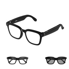 MSCGLYXGS Ai Smart Glasses with Camera and Bluetooth - 4K HD Ordinary, Black