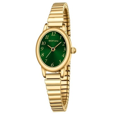 BOFAN Small Gold Watches for Women Easy Read Ladies Quartz Wrist Watch with S...