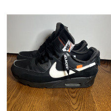 Nike Mens Off White Air Max 90 s  Black/White...