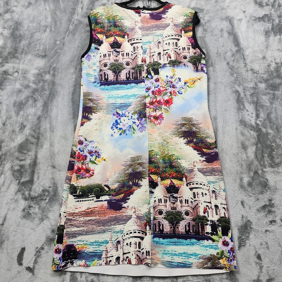 Vestido Ninety Mujer 3X Usable Arte Sin Mangas Funda Ligero Elastizado Bodycon Foto 3 de 4