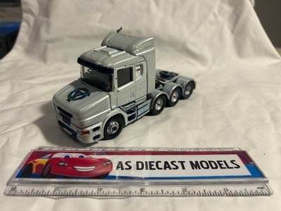 Corgi Modern Code 3 Scania T Cab 4 Axle Tractor Unit Plain Silver Blue 1/50