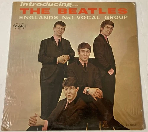 Introducing The BEATLES Orig. 1964 Shrink Vee Jay Mono Version 2 Lp VG+ Beauty