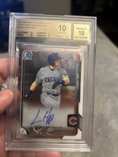 IAN HAPP  2015 Bowman Chrome Draft BGS Gem Mint 10 10 Auto Pristine CUBS