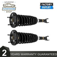 Pair Front Shock Absorber Struts w/ Springs for Jaguar XJ XJR 2010-2019 Electric