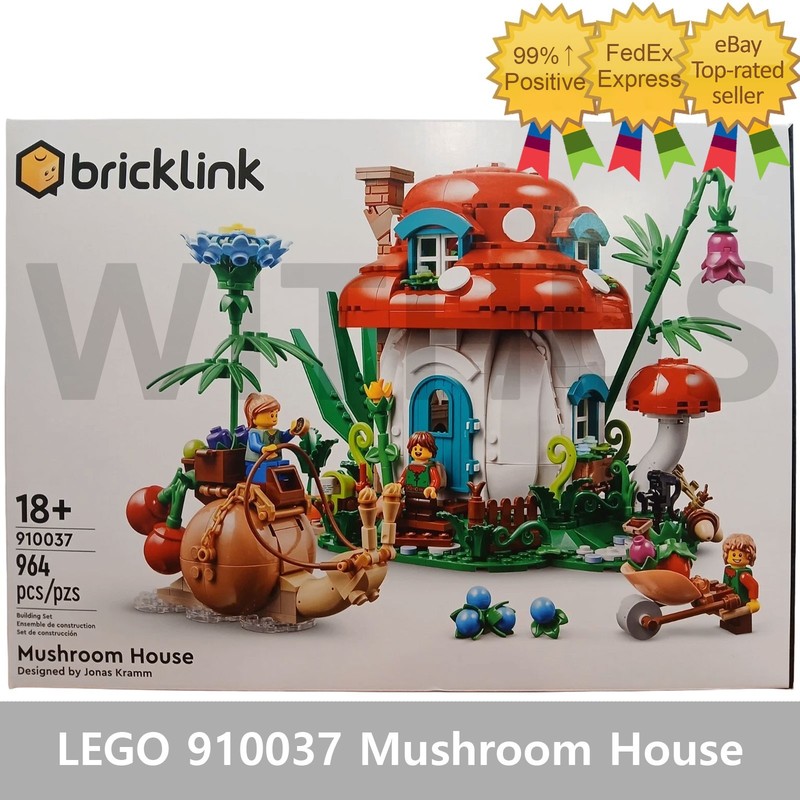 LEGO 910037 Mushroom House 964pcs SEALED/ No Tariffs In US/ On Stock=