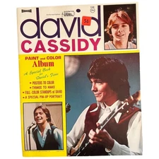 David Cassidy Giant Coloring Activity Book 1970s Teen Idol Partridge Family