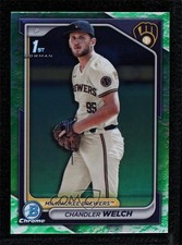 2024 Bowman Draft Chrome Lunar Glow Refractor Chandler Welch #BDC-103 00jz