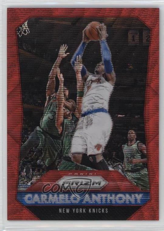 2015-16 Panini Prizm Ruby Wave Prizm 31/350 Carmelo Anthony #56 HOF 9hx