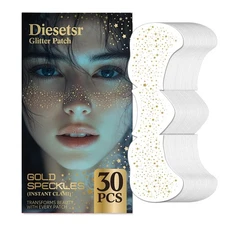 Glitter Freckles Face Tattoo 30 Pcs Gold Body Glitter Temporary Tattoos Sparkle