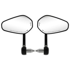 Paar Motorrad Lenker Spiegel Lenkerendenspiegel 7/8" E-geprüft Rückspiegel Set