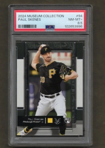 2024 Topps Museum Collection Rookies #94 Paul Skenes RC PIRATES PSA 8.5