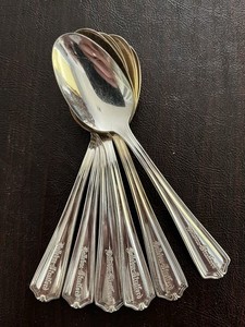 Six International Silver Co Silver plated Hotel-quality Teaspoons Marked