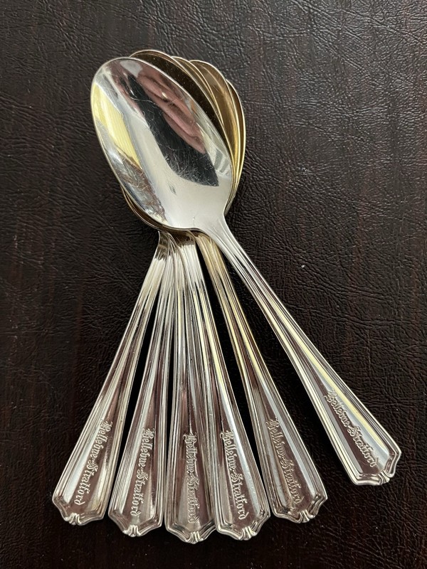 Six International Silver Co Silver plated Hotel-quality Teaspoons Marked