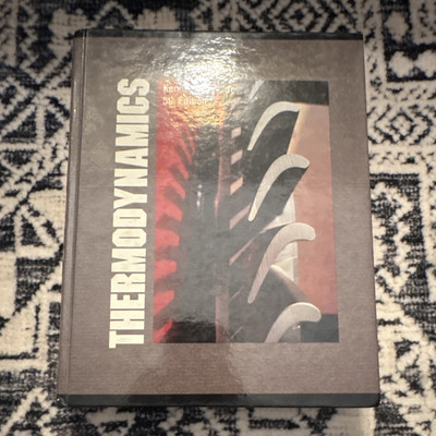 Thermodynamics 5th Ed Kenneth Wark Jr Hardcover McGraw-Hill 1988 English