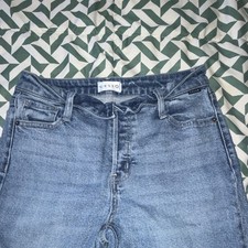 CELLO Women's Blue Denim Skinny Jeans Slim Stretch Zip Logo 5-Pocket Solid
