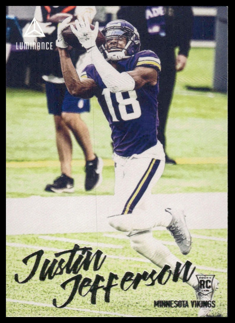 Justin Jefferson Rookie 2020 Panini Chronicles #217 Luminance Update Vikings