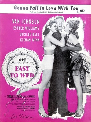 Gonna Fall In Love With You Sheet Music Easy To Wed Van Johnson Esther Williams