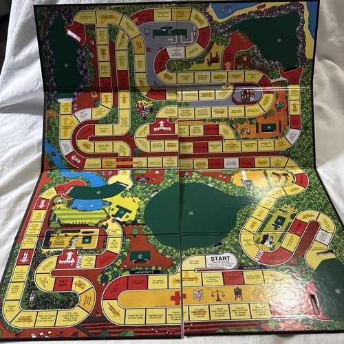 The Game of LIFE Board Game, Wooden Bookcase Edition, Vintage Bookshelf Hasboro - Picture 13 of 14