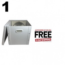 1 CheckOutStore White 12" LP Vinyl Record 33 RPM Storage Box 1-3 DAYS