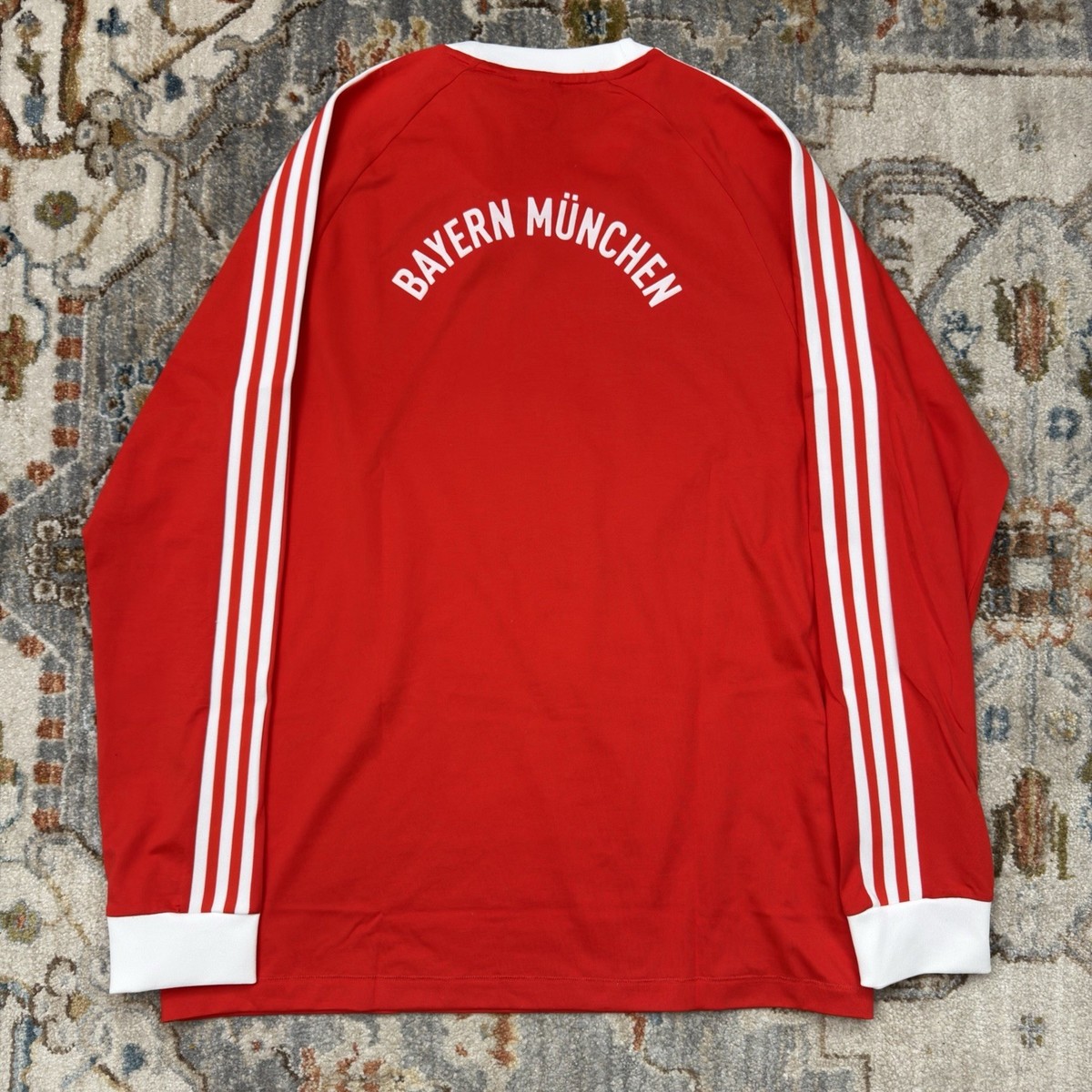 Adidas Originals FC Bayern Munich 70s Long Sleeve Jersey NWT Red