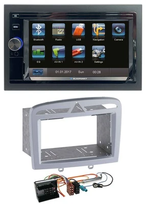 Blaupunkt SD Bluetooth 2DIN MP3 USB AUX Autoradio für Peugeot 308 09-13 warmsilb - Bild 1 von 4