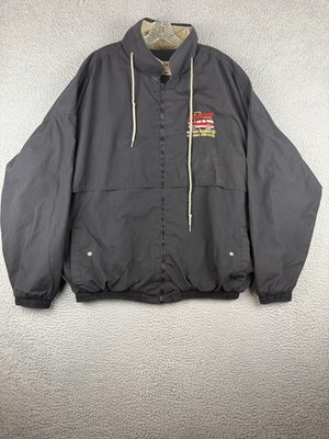 Vintage WestArk Arlington GM Truck Assembly Black Zipped Jacket USA 3XL
