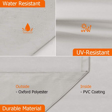 Icover Boat Center Console Cover Heavy Duty 600D Waterproof Marine Canvas for...