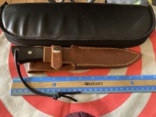 Vintage US Bench Mark Hunting Fighting Knife w/ Sheath