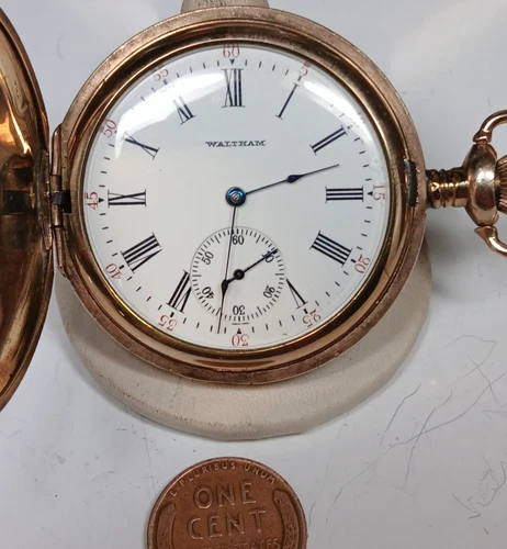 Working Antique 1905 Waltham 210 Gold Filled 12s Pocket Watch Super Clean