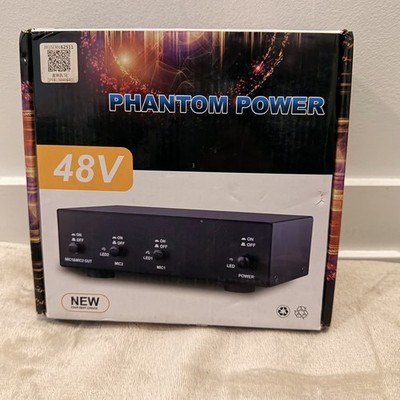48V Phantom Power Supply   2 Channel Microphone(MIC1 / MIC2)