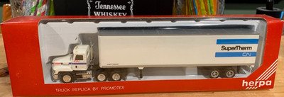 Rare Promotex Herpa HO 1/87 CN Laser Mack Tractor & SuperTherm Trailer NIB