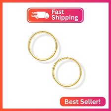 Small Gold or Sterling Silver Huggie Hoop Earrings for Women Girls Cartilage Nos