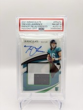 2021 Panini Immaculate Collection, Trevor Lawrence RPA/18 PSA 8 Auto 10 #PPATL￼￼