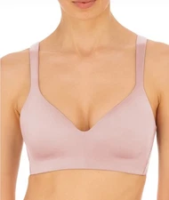 NATORI 723248 Revelation Wireless Contour T-shirt Bra Rose Beige New Size 34C
