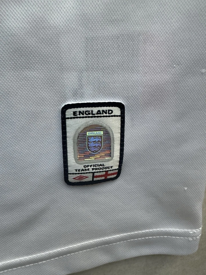 Camiseta Umbro De Colección Años 90’s/00’s RARA Inglaterra Rugby Equipo Oficial Hombres Talla Mediana Foto 4 de 4