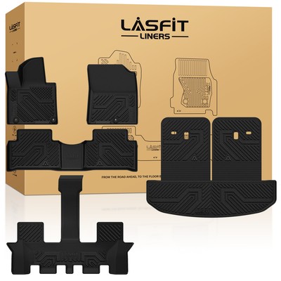 LASFIT Floor Mats for Kia Sorento 2021-2026 Gasoline Custom Cargo with Seatback