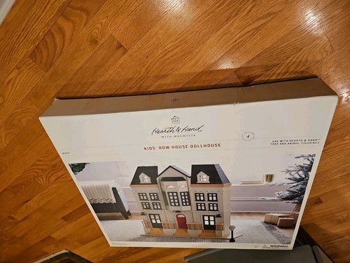 Hearth & Hand with Magnolia Wood Kids Row House Dollhouse Set New In Box - Picture 6 of 7