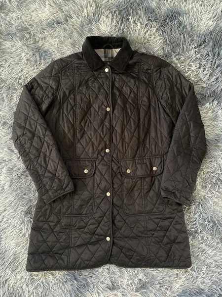 Women Barbour Trench Coat Black 42