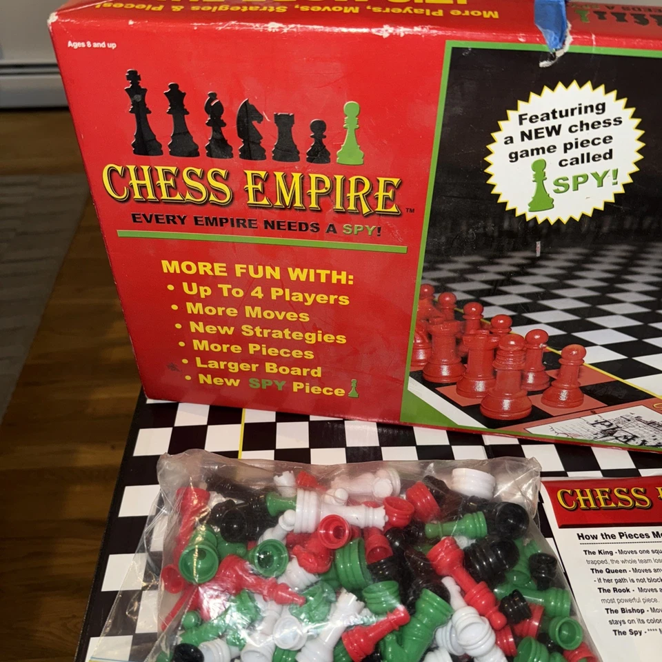 Vtg Chess Empire Board Game Featuring New Chess Piece SPY 100% Complete - Image 2 of 4
