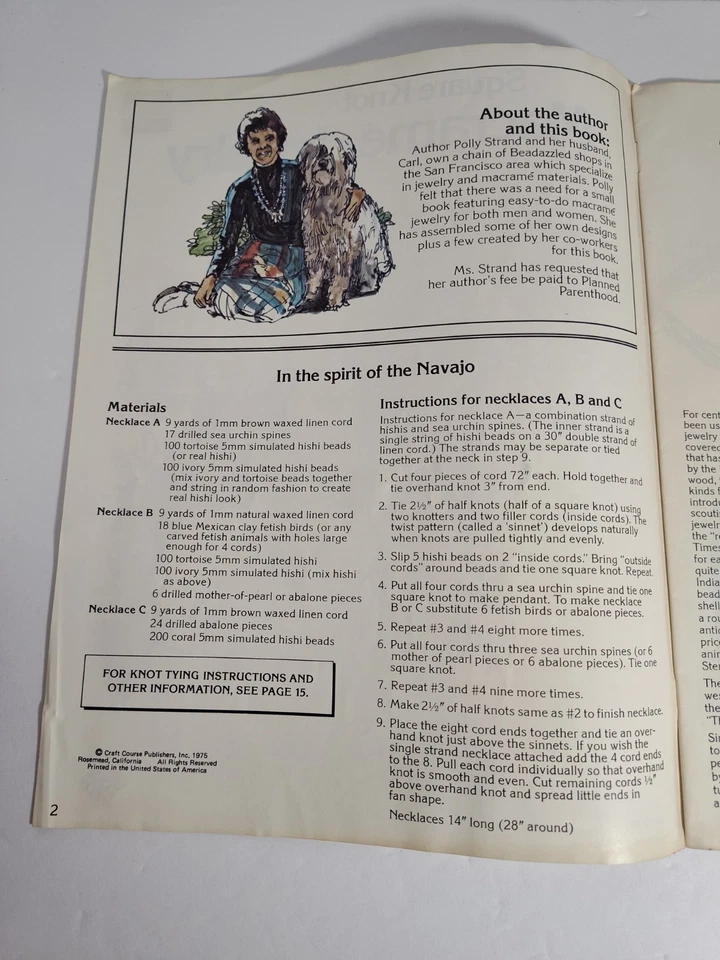 Макраме квадратный узел ювелирных изделий книга H236 ожерелье браслет серьги ошейник узоры - Изображение 3 из 3