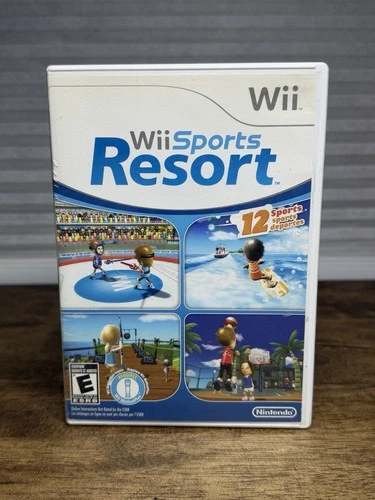 Wii Sports Resort (Nintendo Wii, 2009) Case & Disc - Tested & Working!