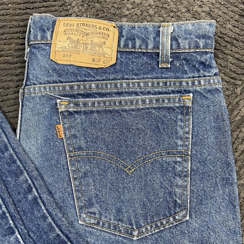 Vintage Levi's 517 Orange Tab Jeans Men's 36x31 Blue Denim USA Made Bootcut 80s by Levi's, $69.87 - Photo 8