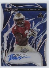 2023 Leaf Eclectic Flash Auto Blue Wave 2/4 Trey Benson #FA-TB1 Auto 1e0
